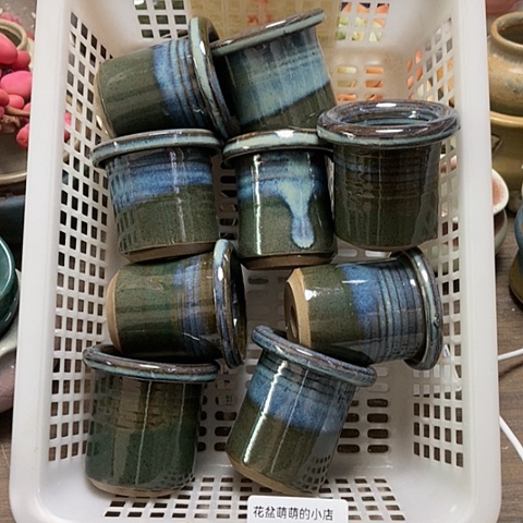 紫砂花盆446微瑕品口径4厘米左右