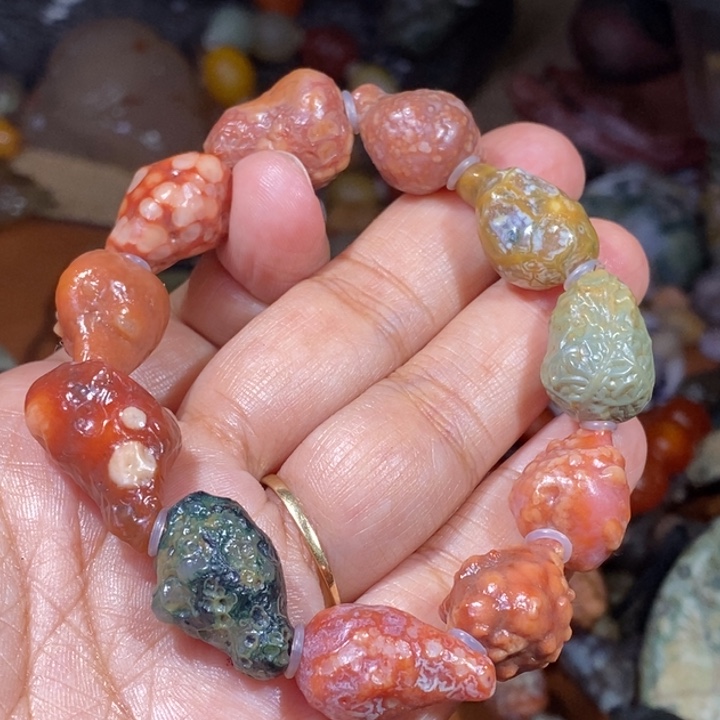 玛瑙/玉髓珠宝半成品未镶嵌