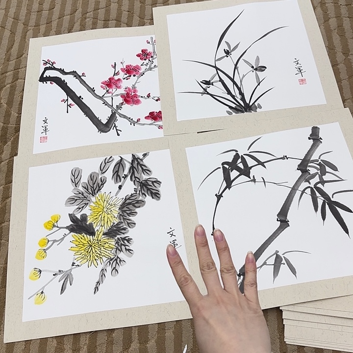 国画花鸟的翅膀和翅膀都