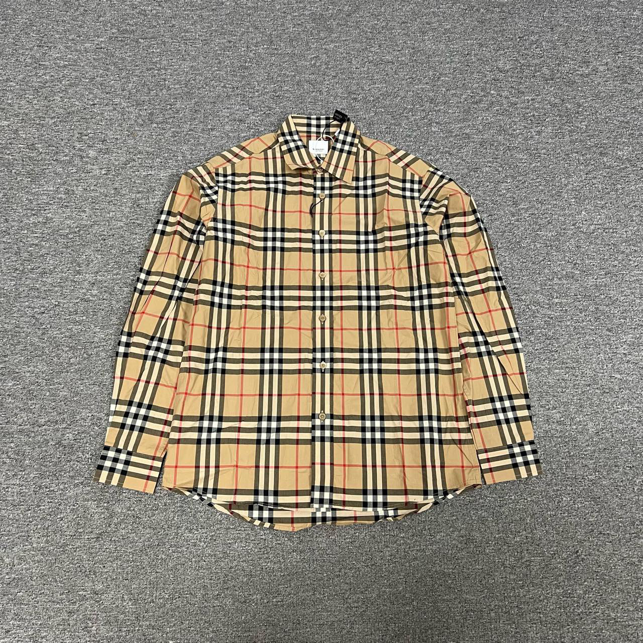 全新未使用 BURBERRY/博柏利 Burberry 经典格纹衬衫M码