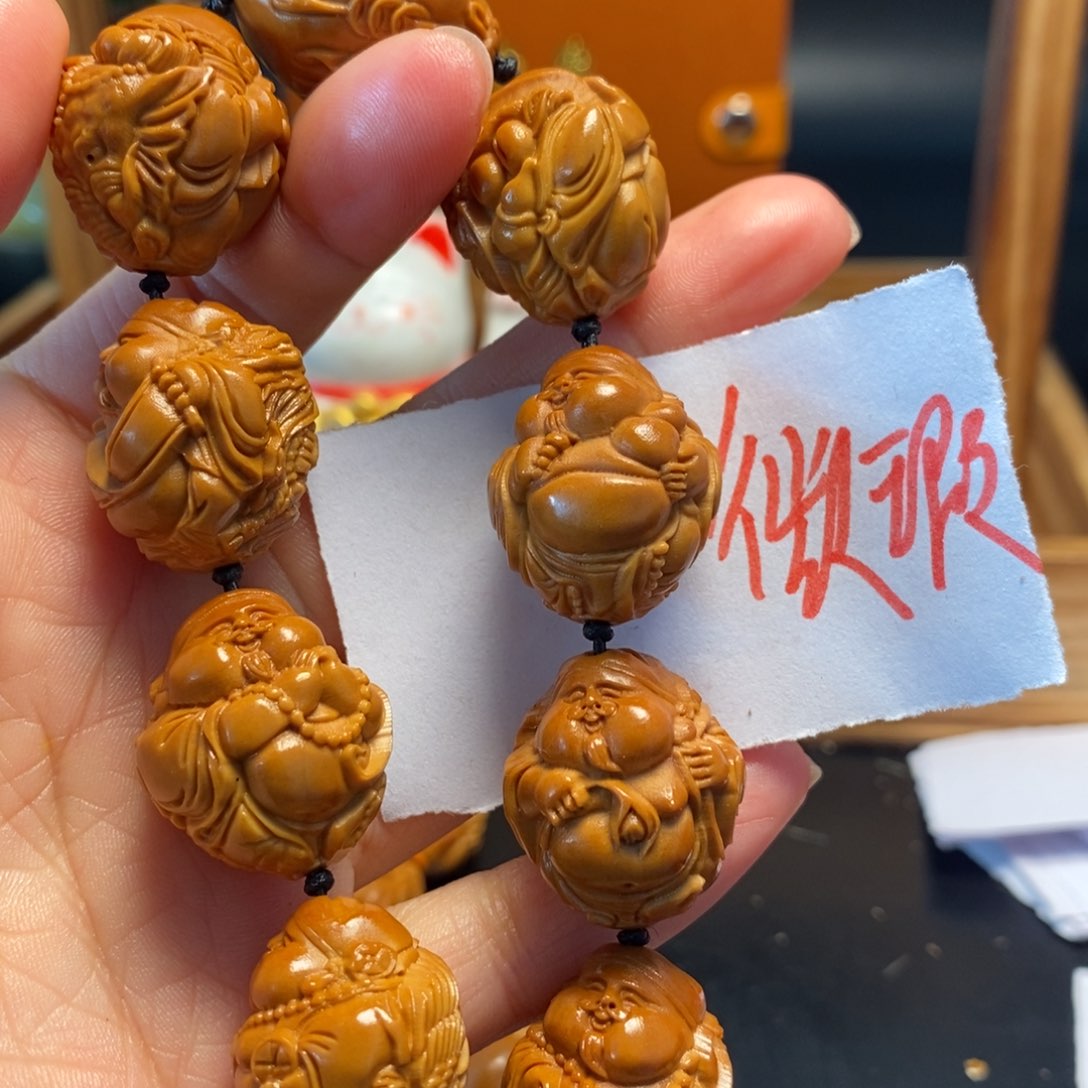 橄榄核手串/手链瑞兽财神，微瑕疵