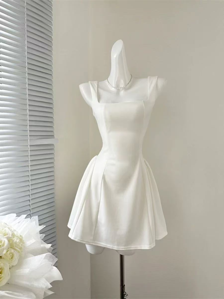 元元45-79扣号（记得备注）新款女士无袖连衣裙光板修身显瘦连衣裙