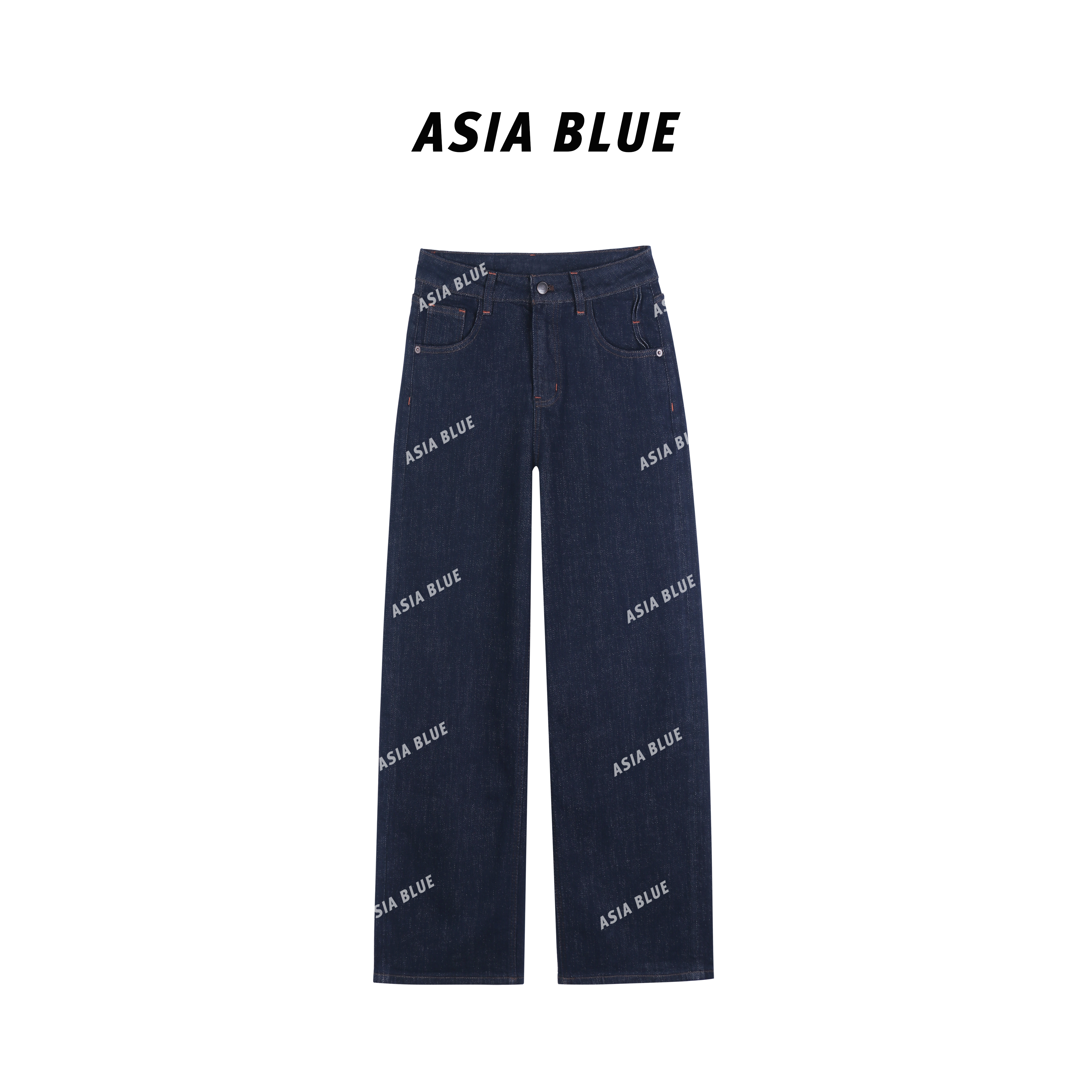 【ASIA BLUE】春季微弹九分窄版直筒牛仔裤YH61048