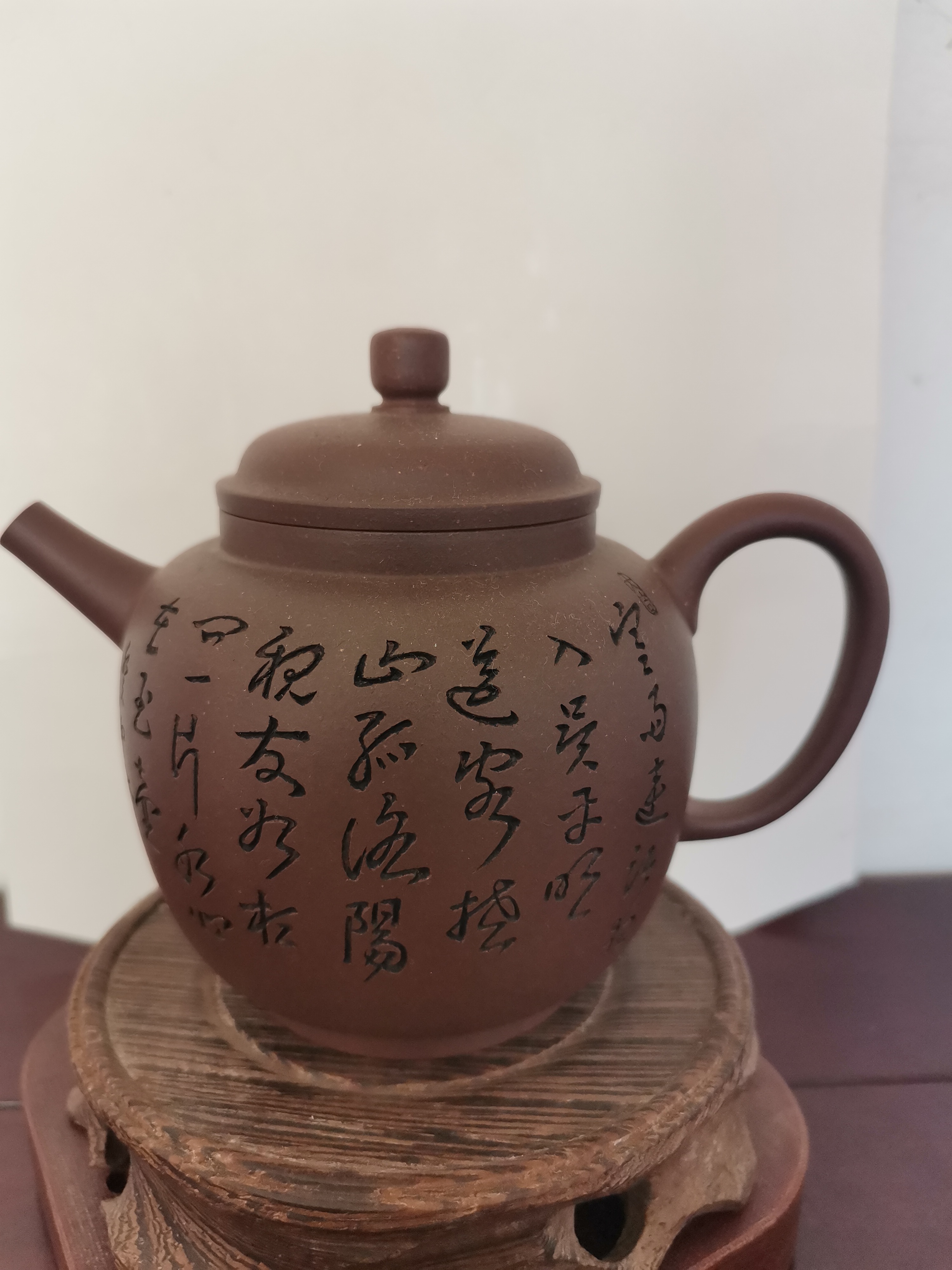 黄龙山原矿紫泥半手工宫灯水壶纯手工精美小容量全手工手制泡茶壶