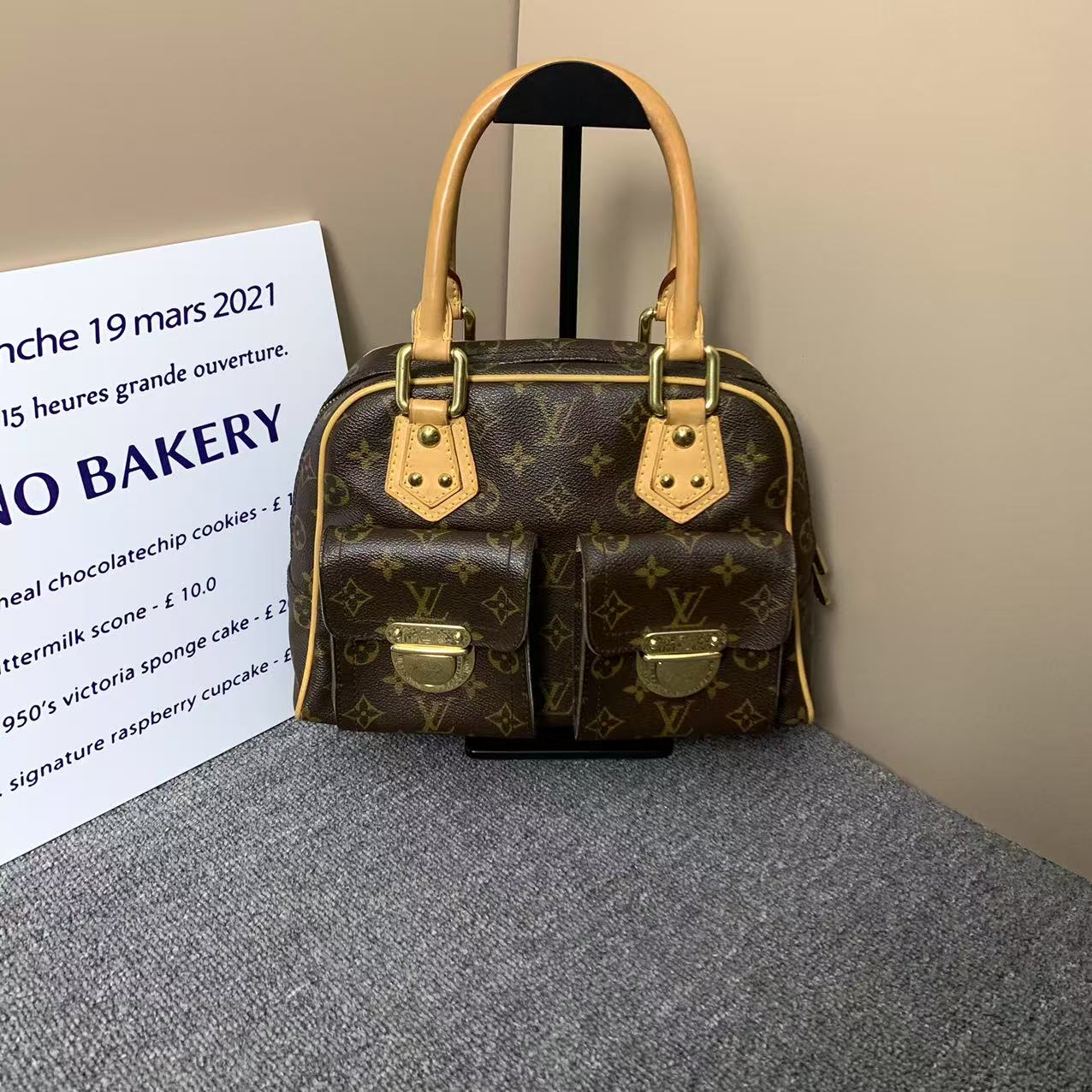 95新 LouisVuitton/路易威登 lv单肩包/路易威登小曼哈顿