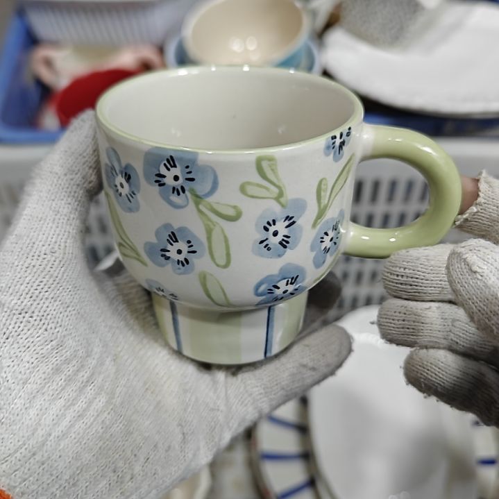 瓷杯子陶瓷餐具杯碗盘微瑕介意慎拍