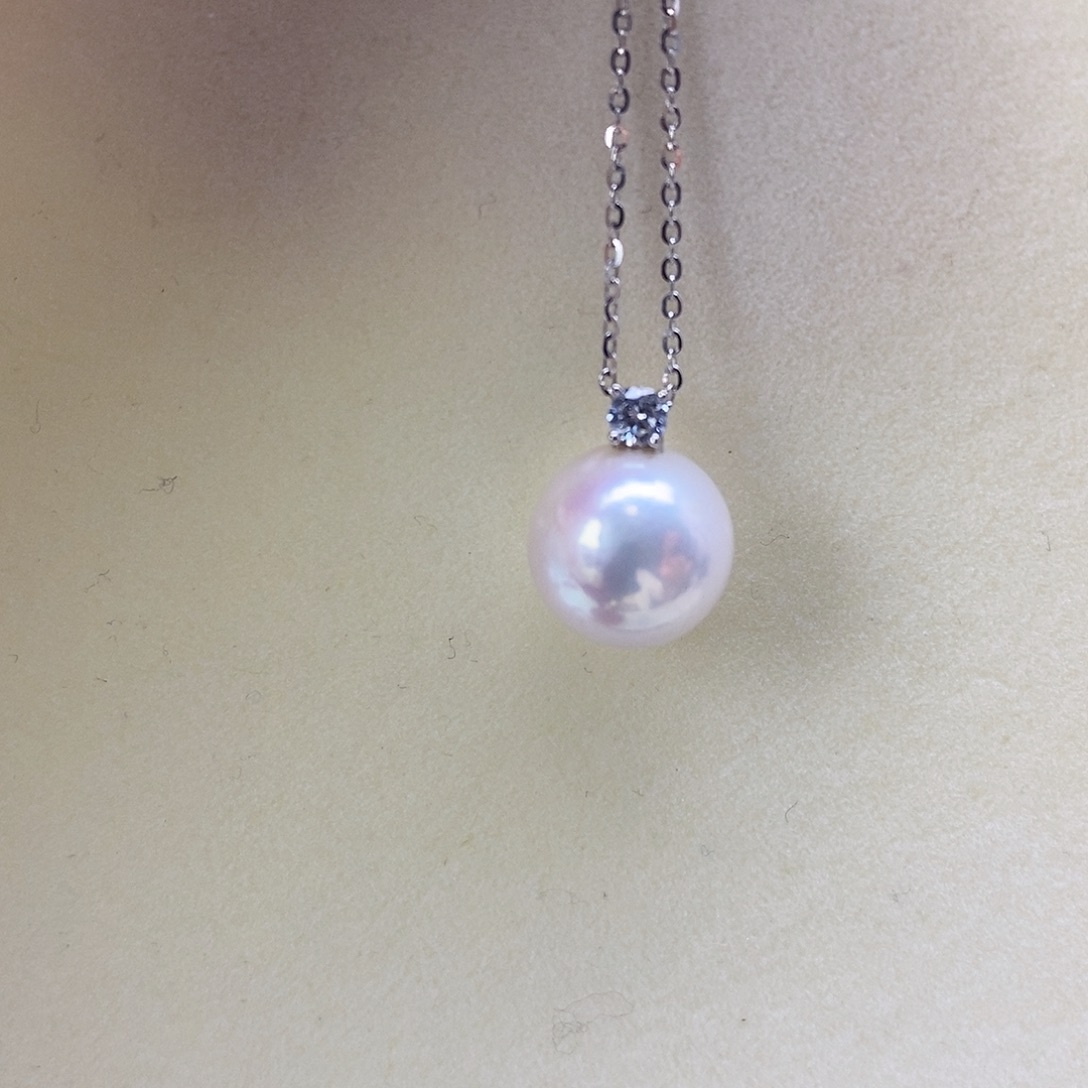 吊坠(赠链)银S925镶嵌淡水珍珠