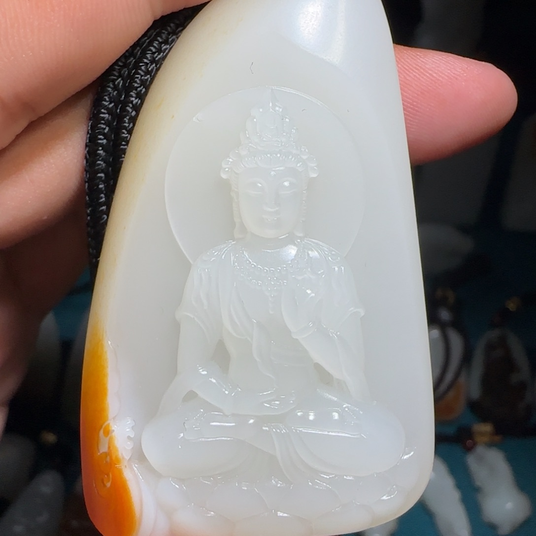 和田玉挂件未镶嵌老*子