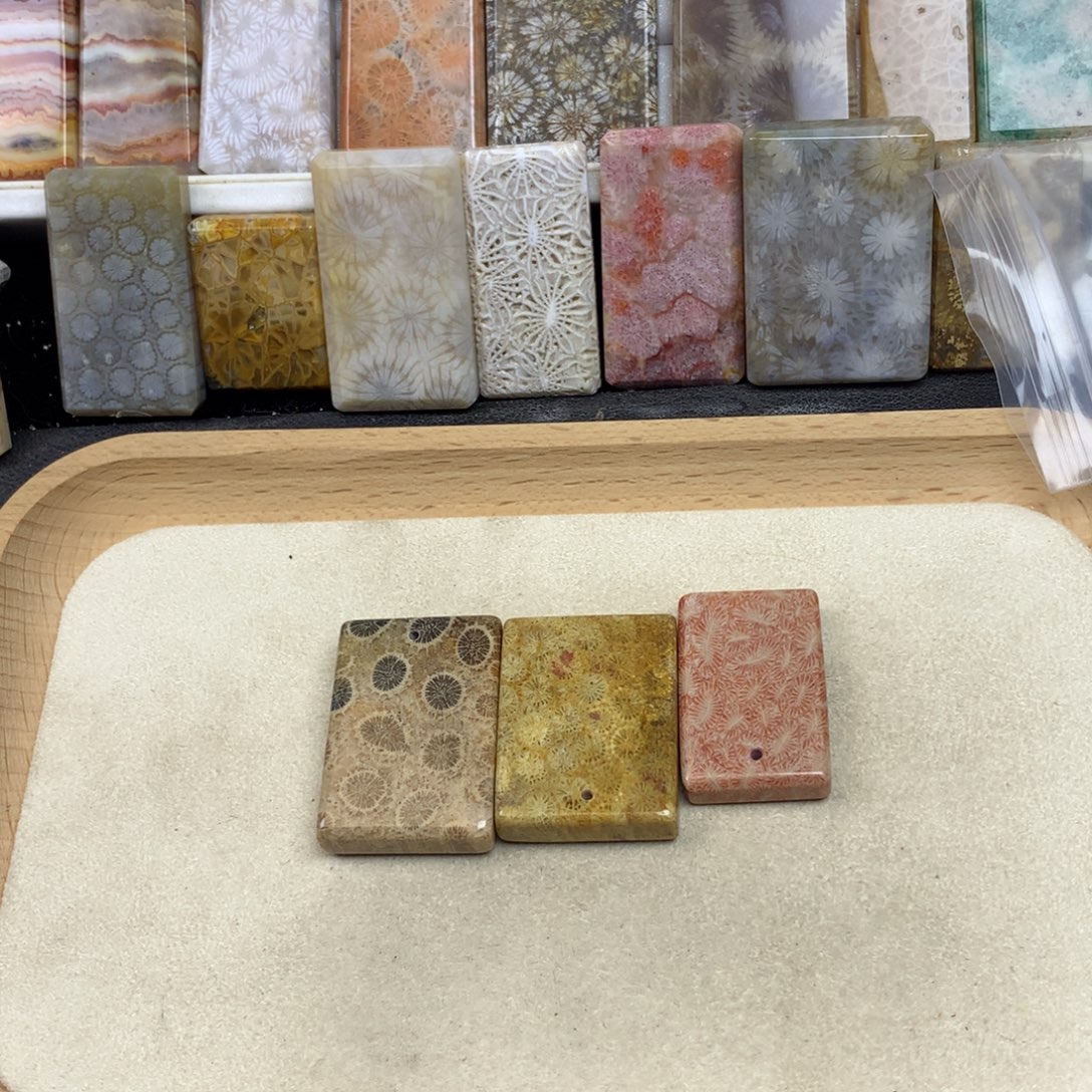 向***南硅化珊瑚（珊瑚玉）未镶嵌珠宝奇石