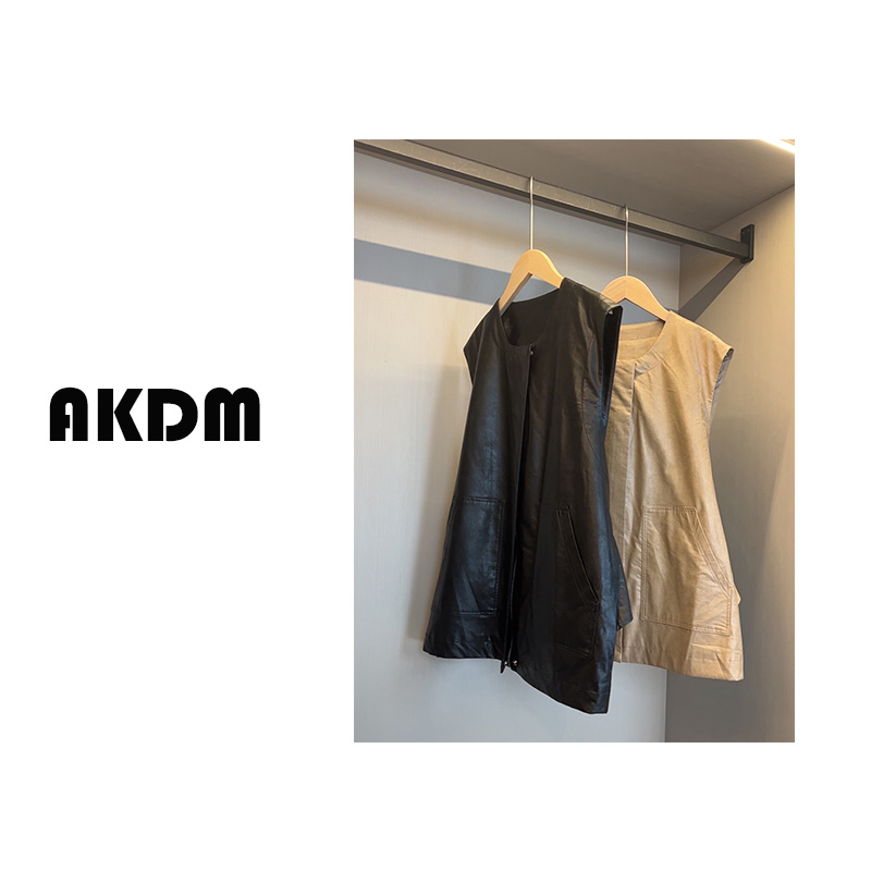 AKDM时尚休闲皮马甲女上衣8769922
