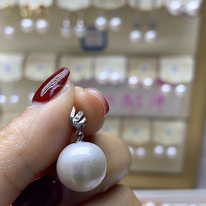 淡水珍珠颈饰银S925镶嵌