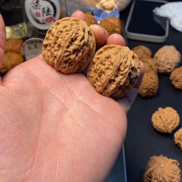 文玩核桃把件61号马老四37尺全品