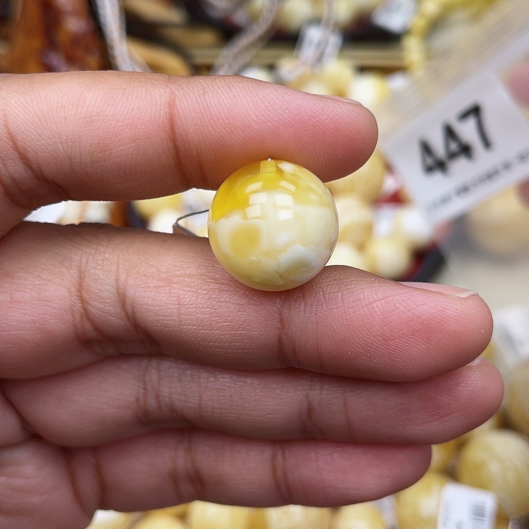 蜜蜡未镶嵌珠宝奇石粉16.4