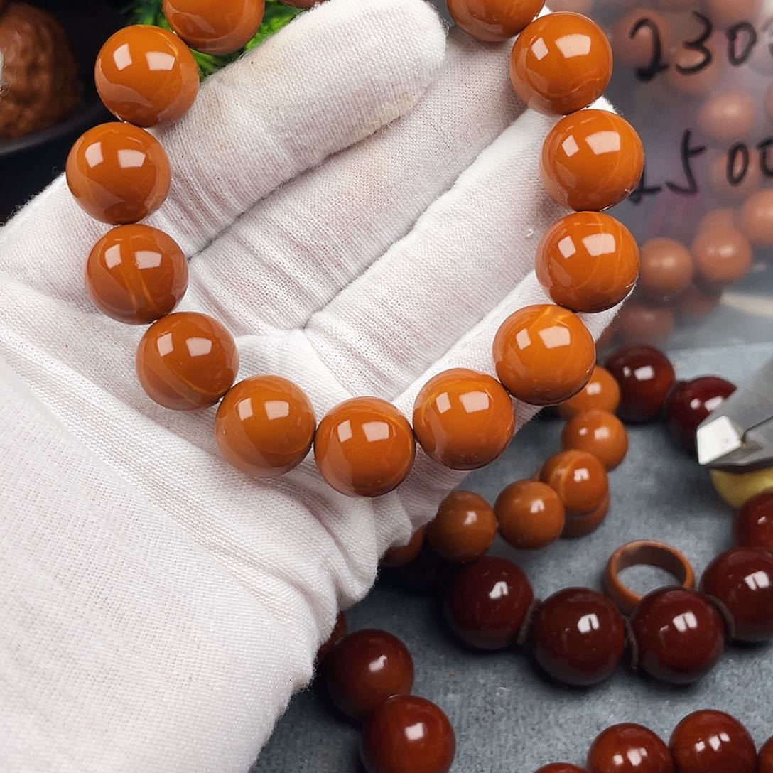 橄榄核手串惠**业1.45小孔精品橄榄核正圆