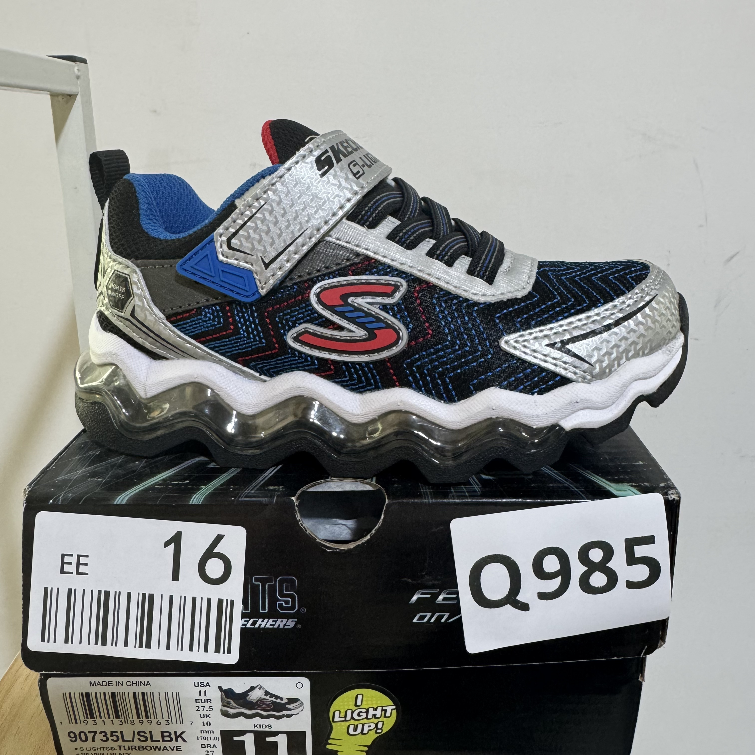 SKECHERS/斯凯奇Q985 男童灯鞋 27.5码