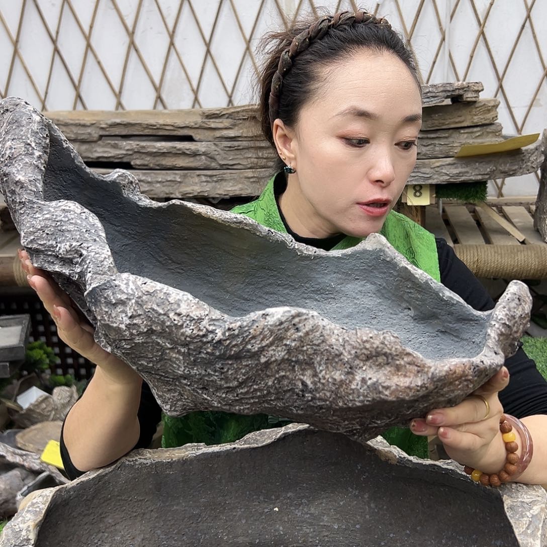 盆景异性花盆鱼缸p2-018