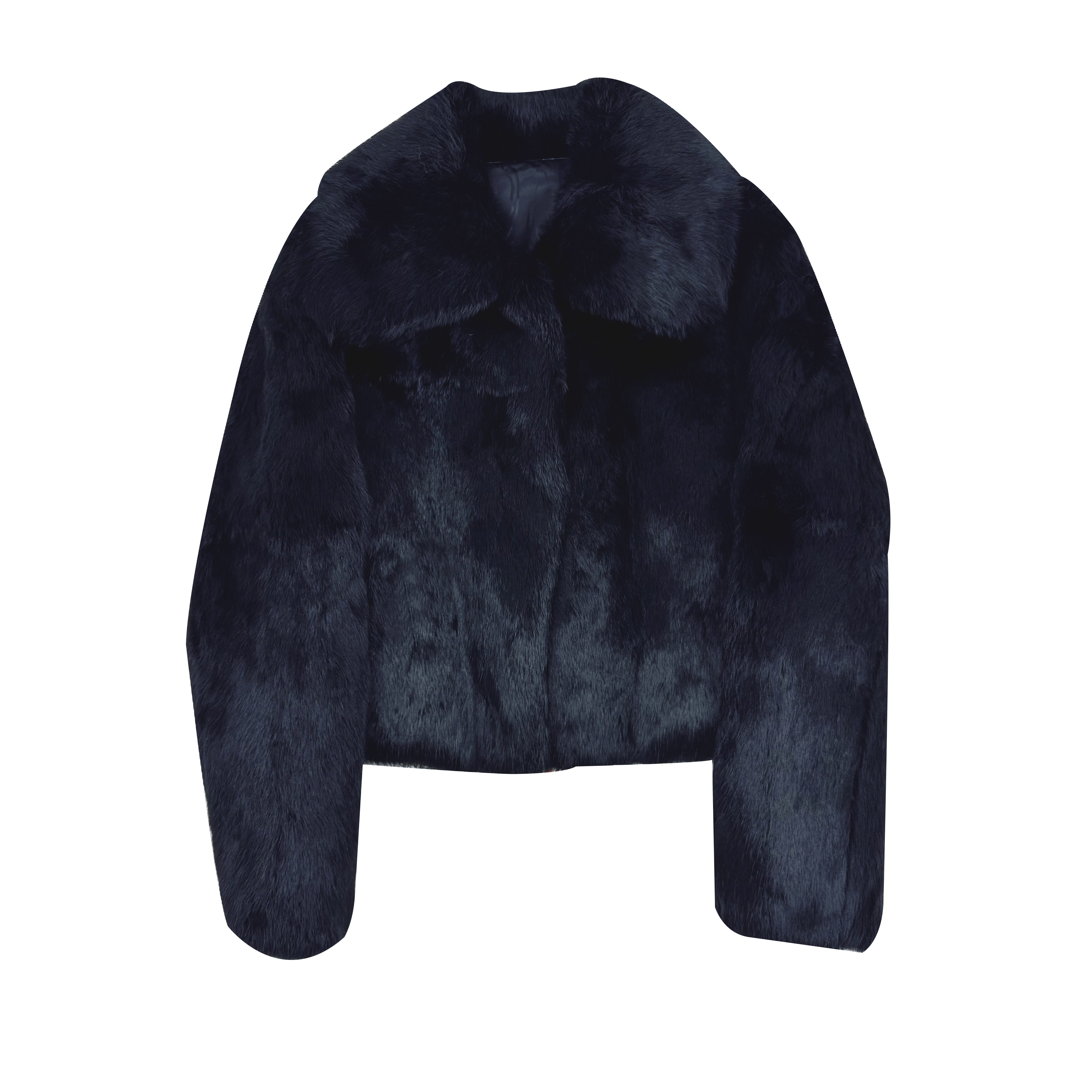 奥派妮皮草2025秋冬季时尚兔毛皮草OPN5565