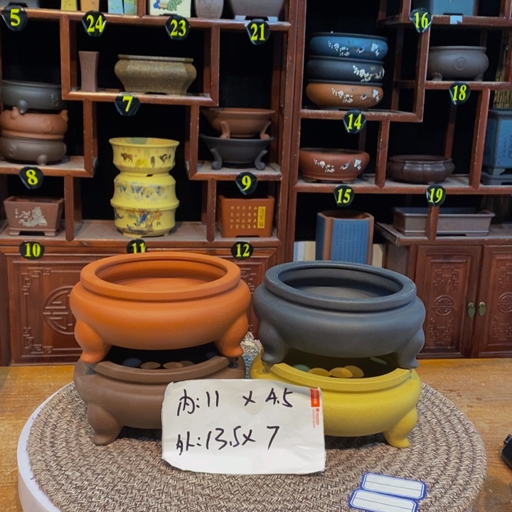 紫砂花盆紫砂花盆