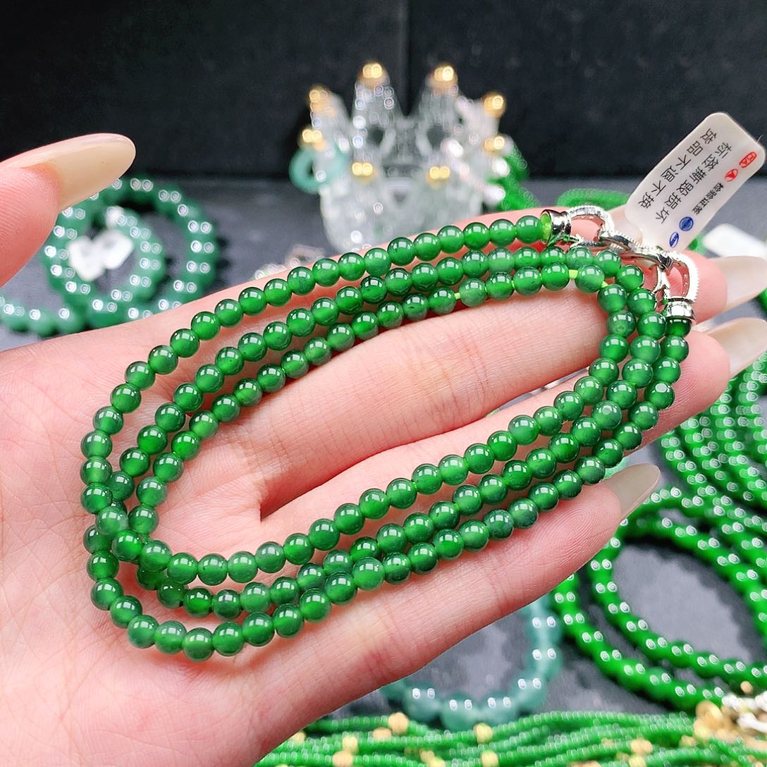 翡翠未镶嵌手链项链