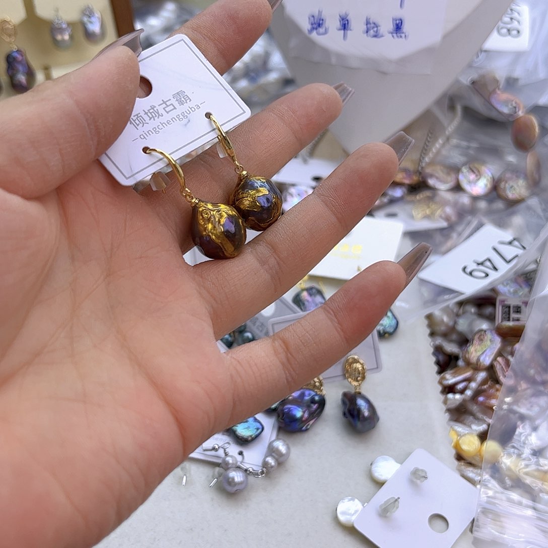 银S925镶嵌淡水珍珠项链定制761