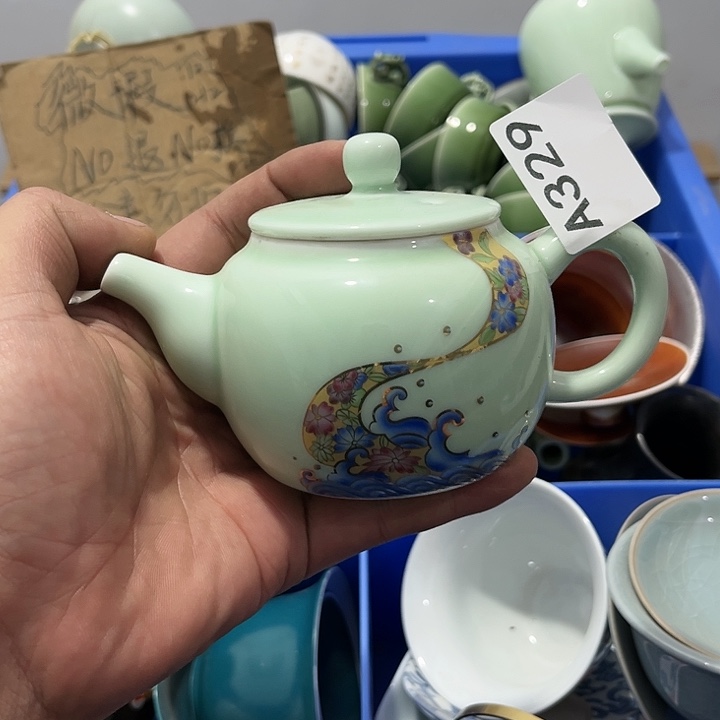 茶具默认微瑕瓷器、茶具、壶、摆件，介意勿拍 