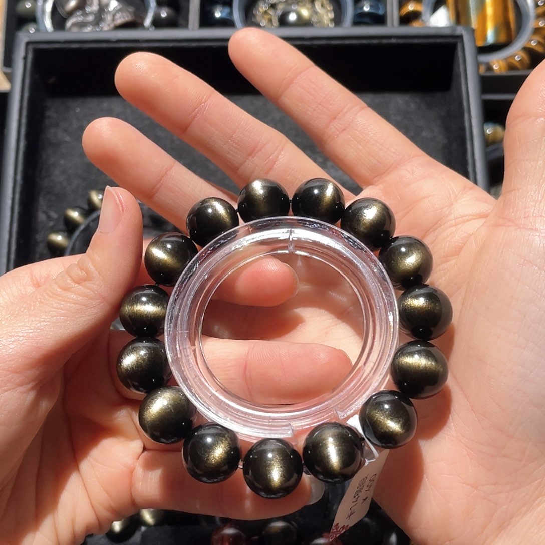 黑曜岩手链未镶嵌