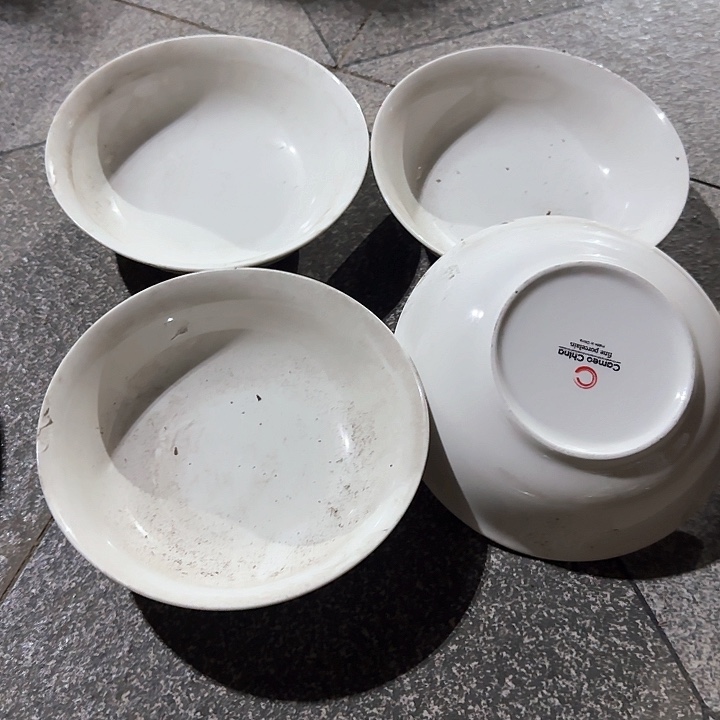 瓷片陶瓷盘子碗啥都有口径15高度4