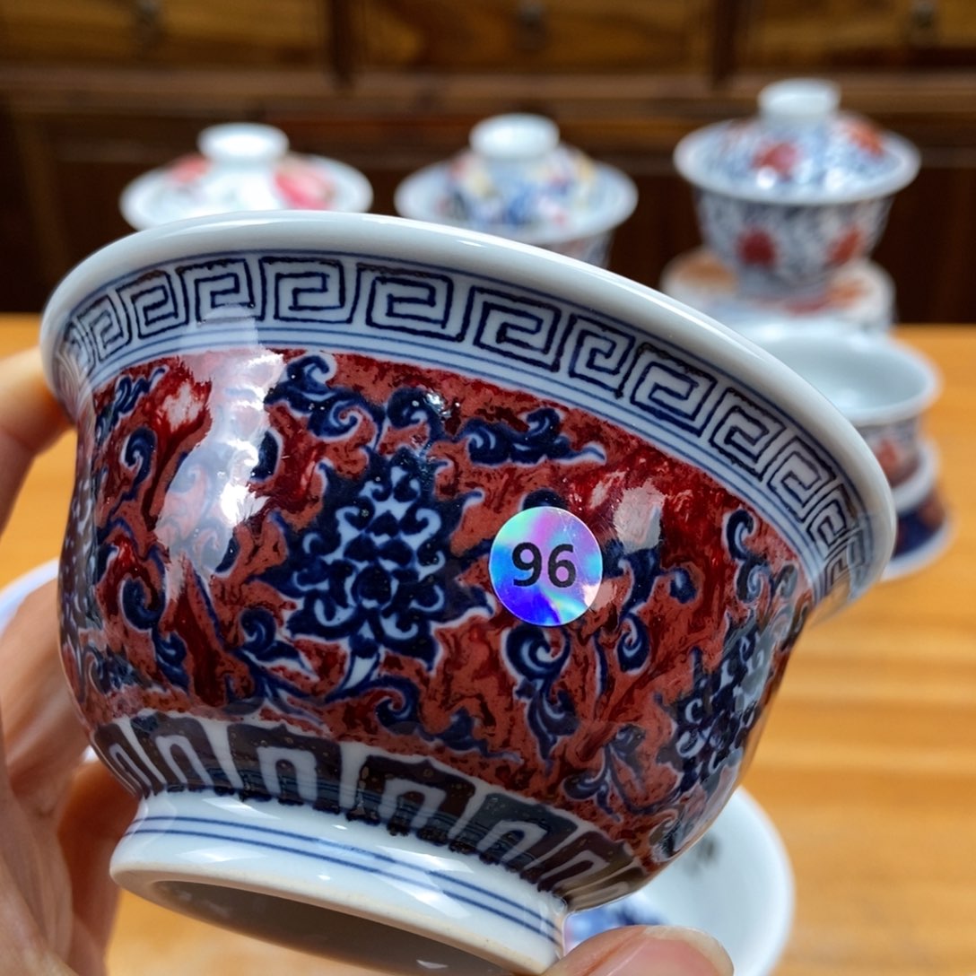 手绘现代茶具非古董