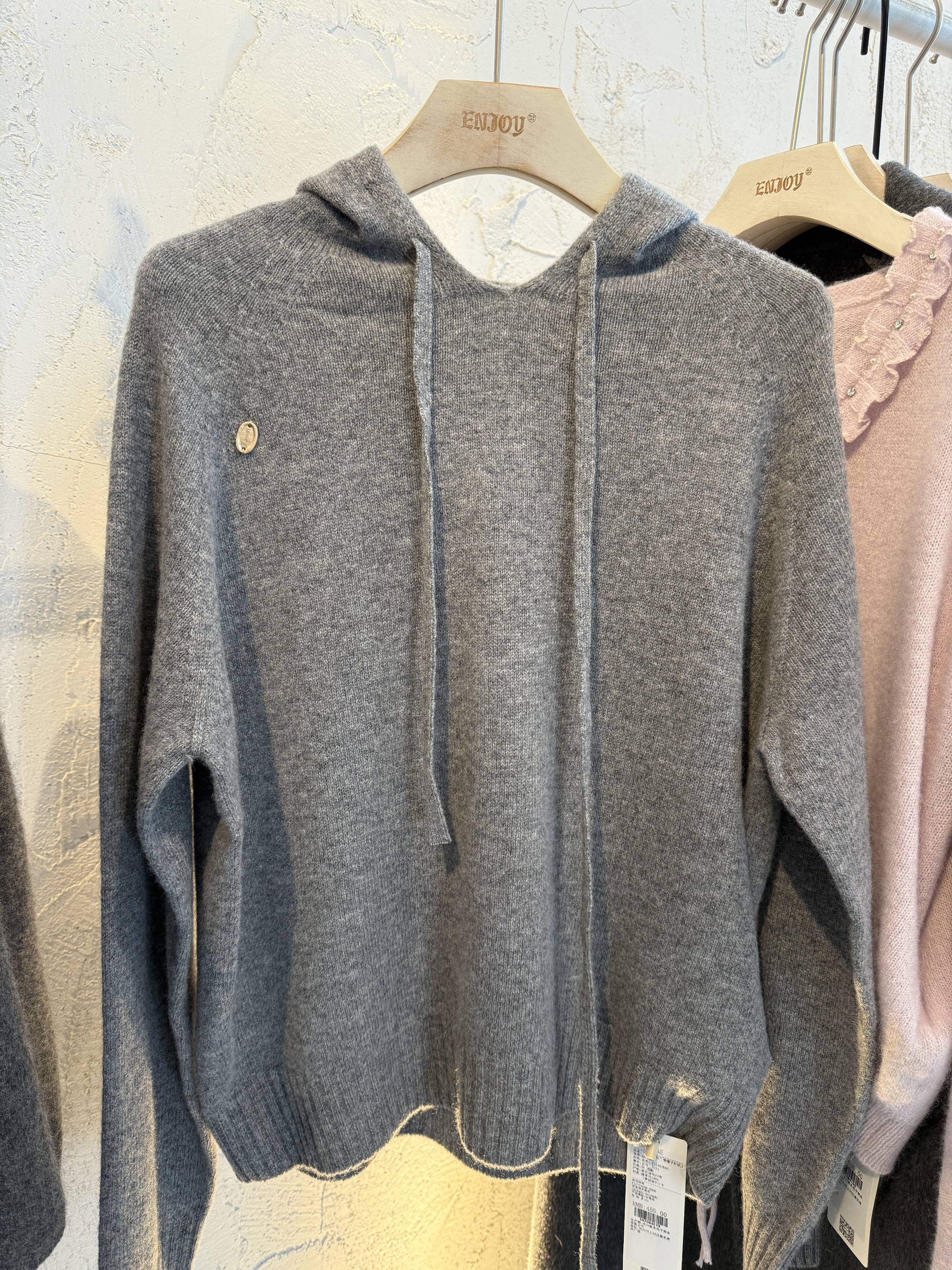 【门店同款】ENJOY冬季“暖冬知性”带帽子针织上衣167594605