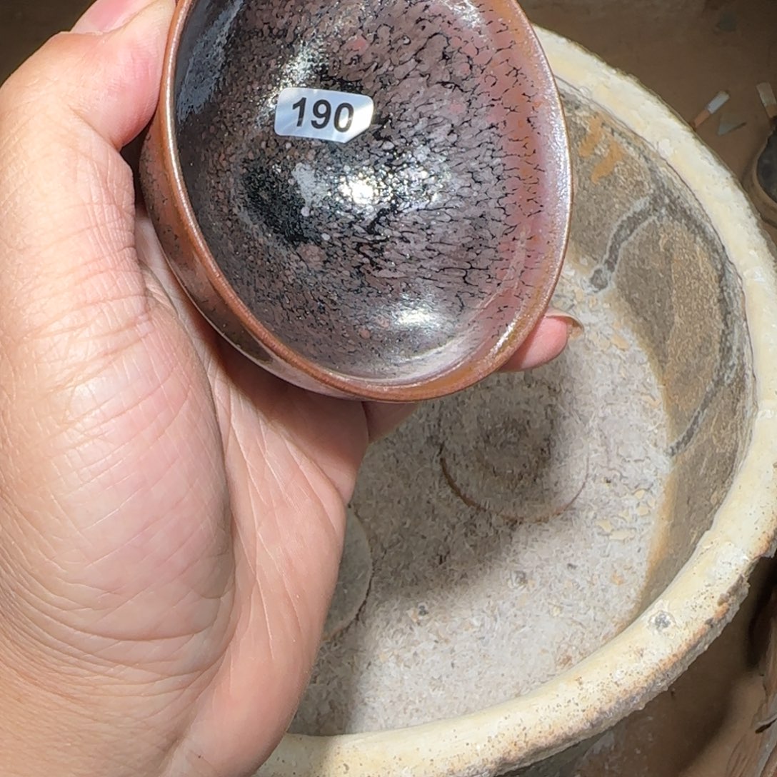 茶盏焦源柴烧自然还原190