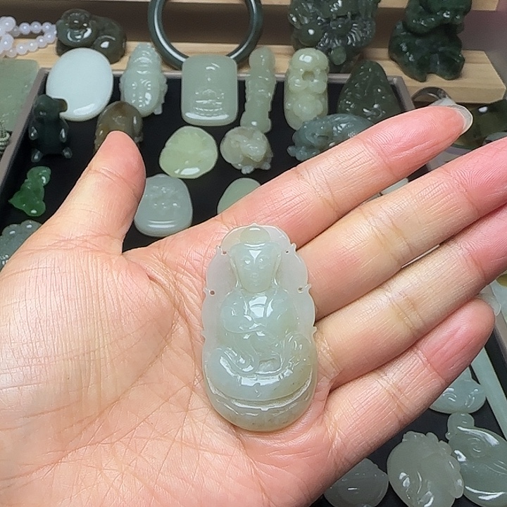 和田玉未镶嵌挂件