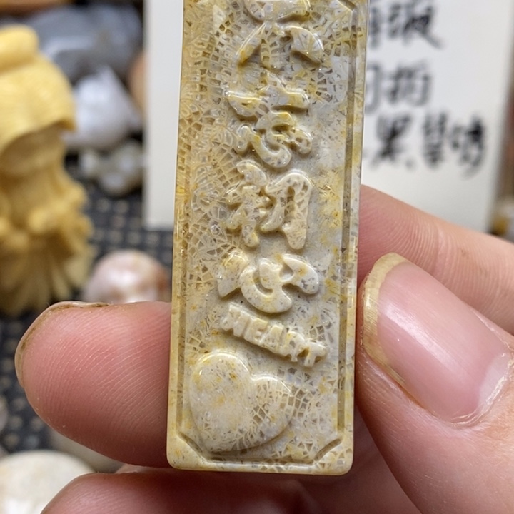 硅化珊瑚（珊瑚玉）未镶嵌颈饰