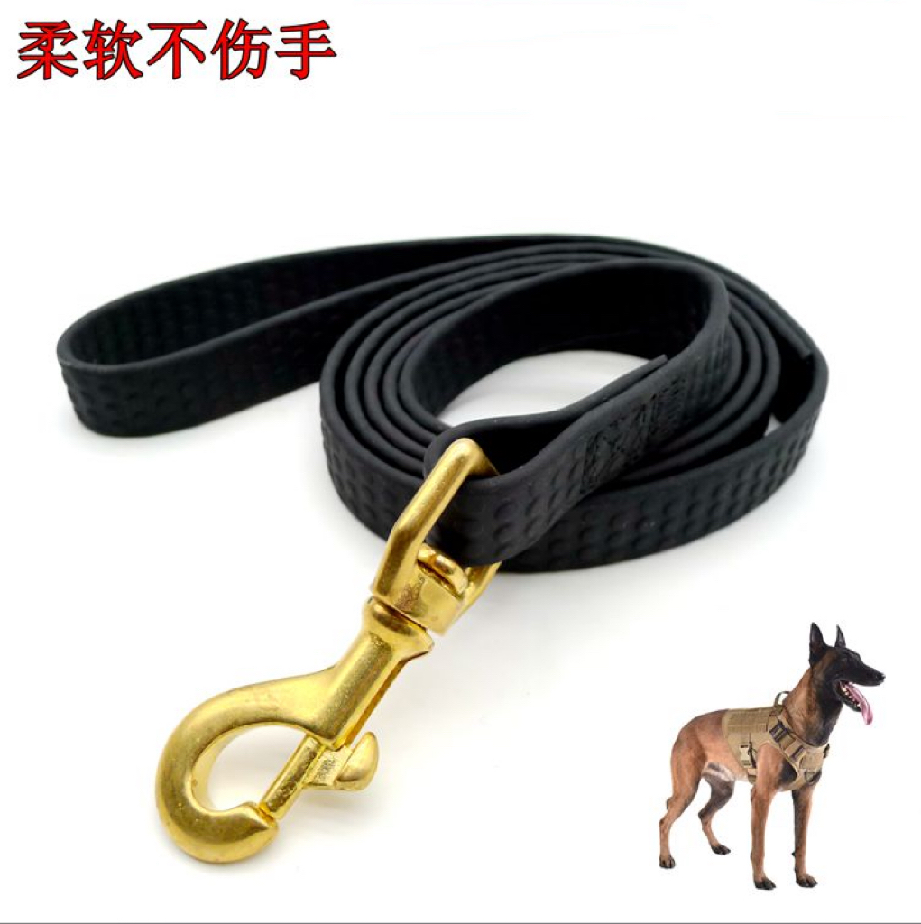 狗狗包胶牵引绳宠物皮拉带遛狗绳狗链子小中大型犬金毛马犬德牧