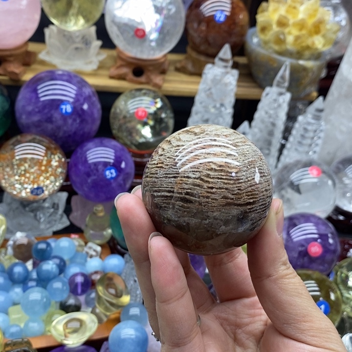 石材天然幽灵千层球