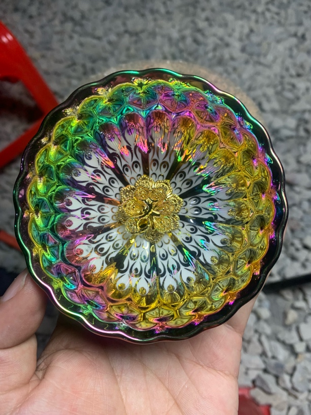 七彩金凤孔雀羽主人杯