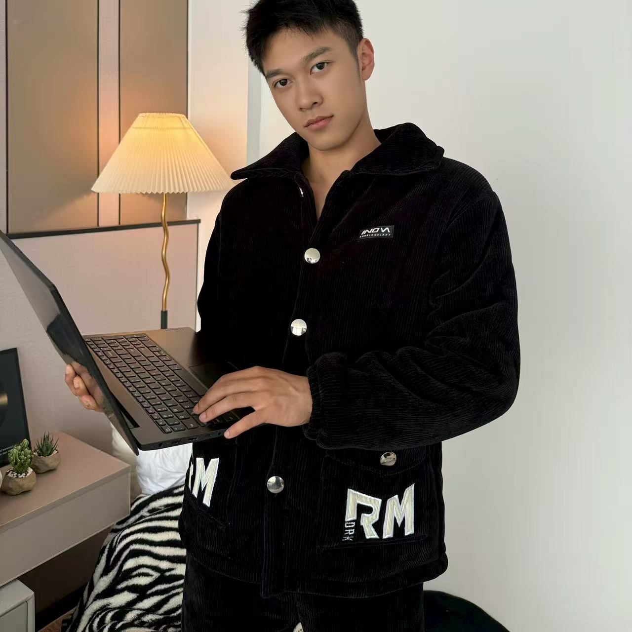 【男款热卖】冬款加厚加绒三层夹棉保暖男士冬季家居服睡衣