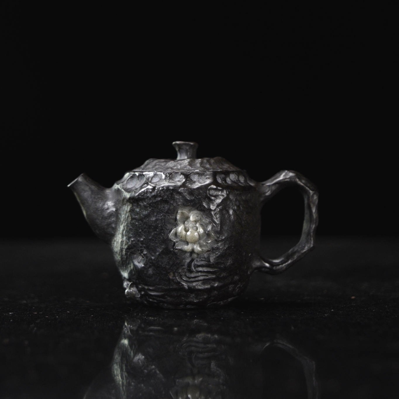 【爱莲说】115cc天然冰碛岩手工石茶壶高端送礼茶器