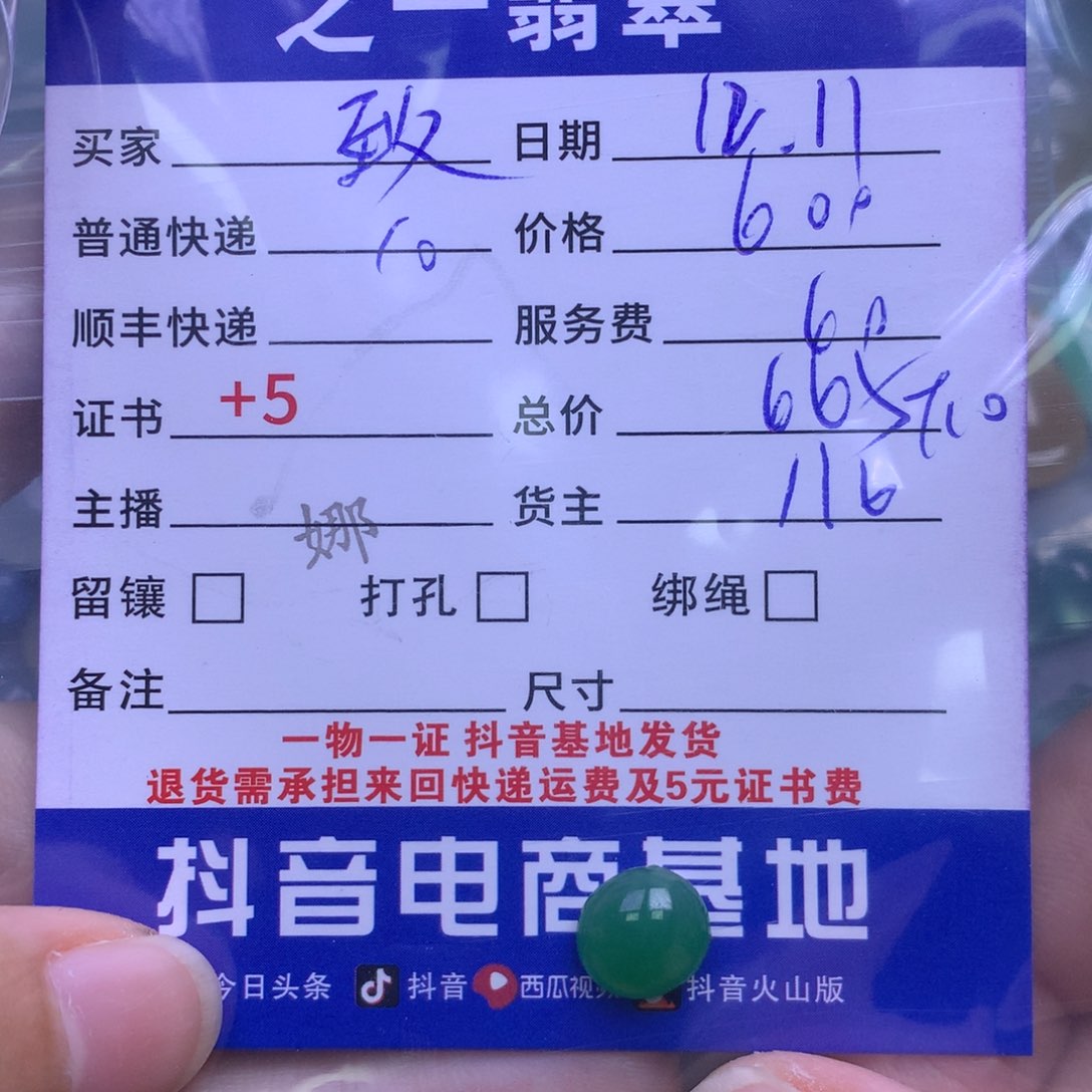 颈饰未镶嵌翡翠《***》