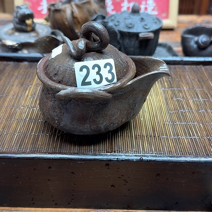 纯手工制作粗陶茶具