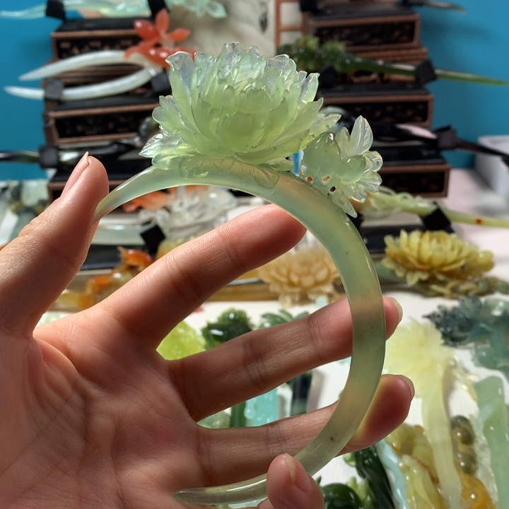 蛇纹石玉发簪未镶嵌