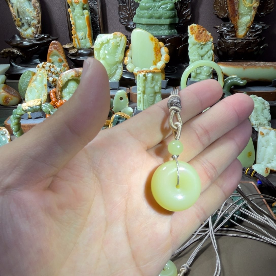 透闪石质玉平安扣 58.8未镶嵌