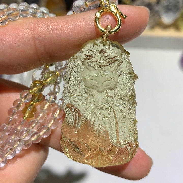 水晶颈饰未镶嵌天然