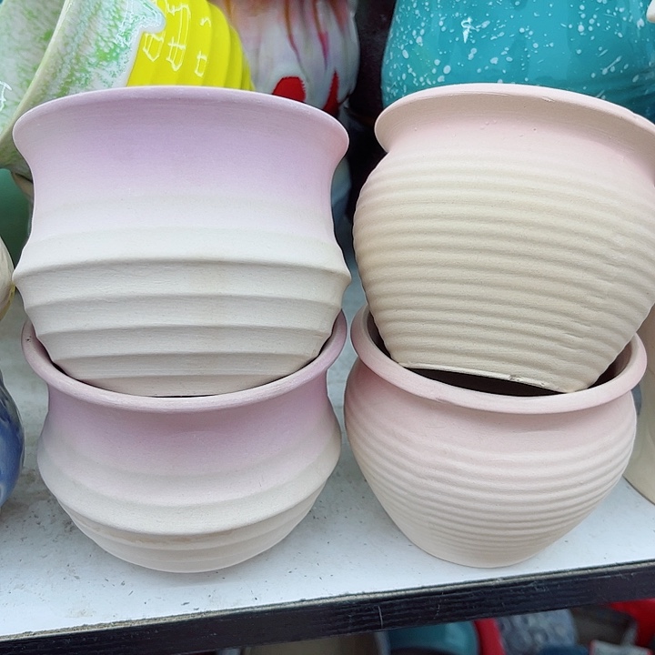 多肉绿植陶瓷花盆9.9包邮，有孔