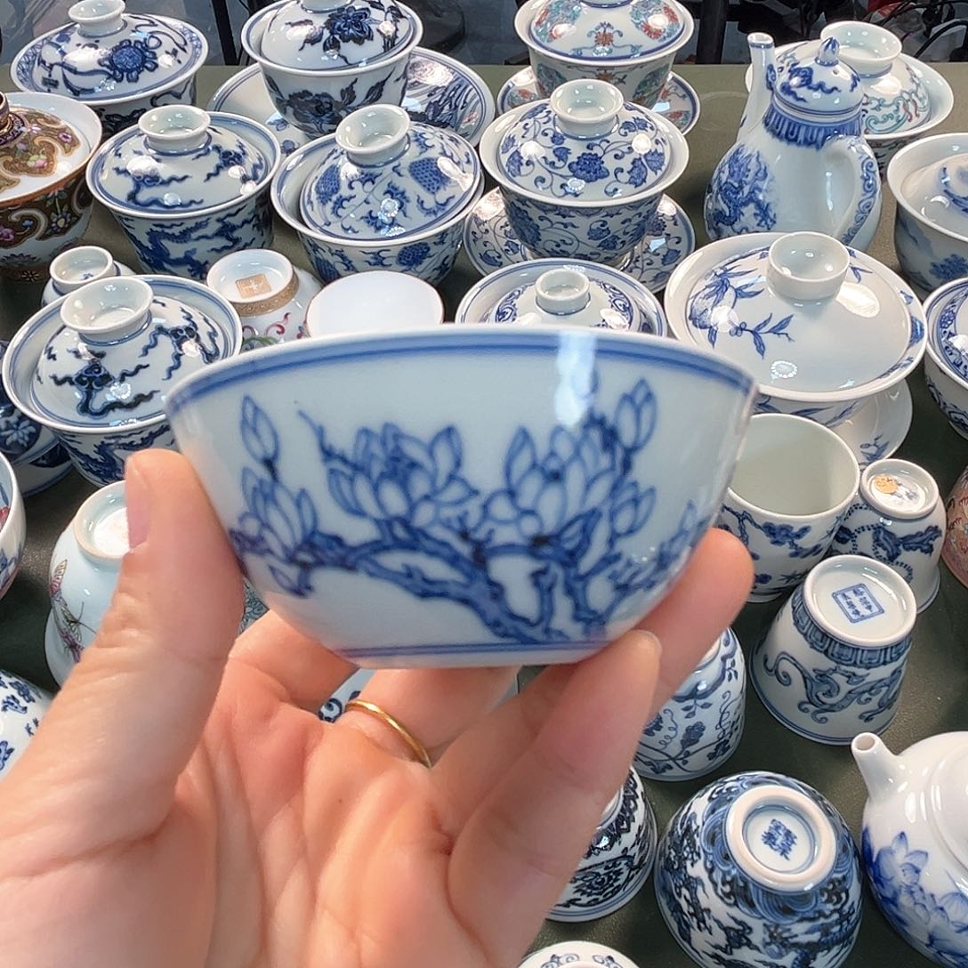 杯青花瓷器青花瓷器