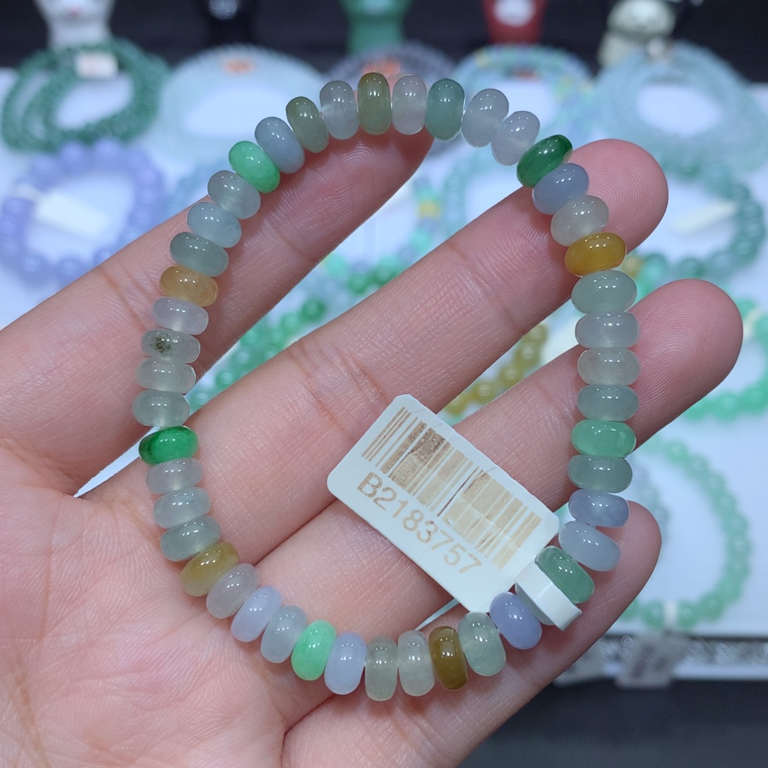 翡翠未镶嵌手串天然