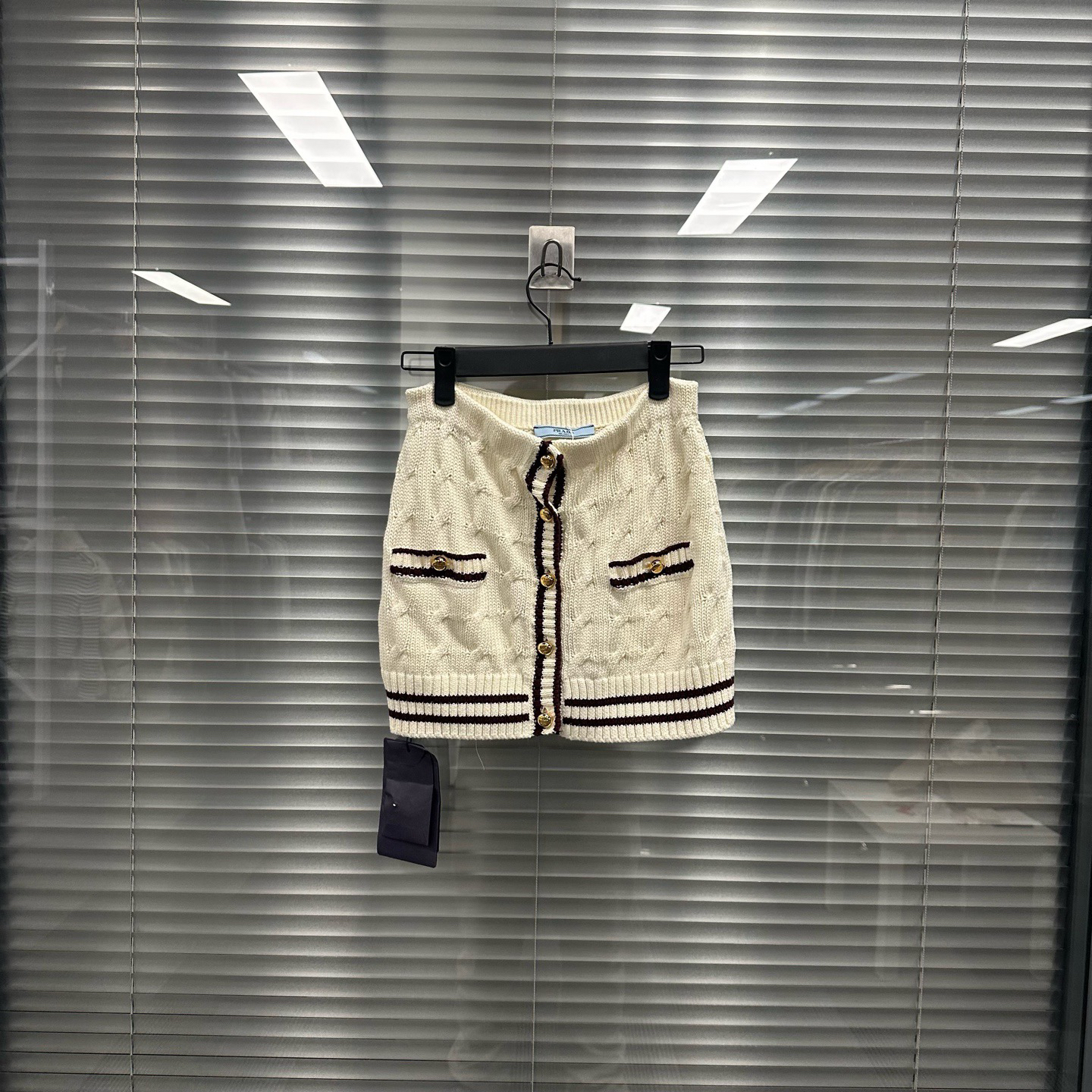 未使用 Prada/普拉达 针织衫 棉质迷你裙 36码全新带吊牌#ss6725