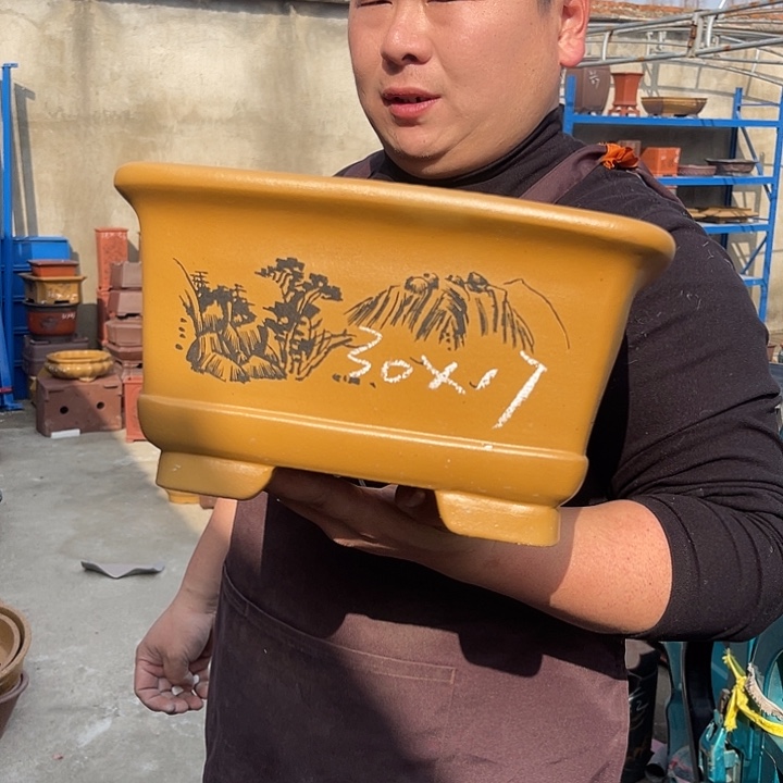 紫砂花盆紫砂等传统