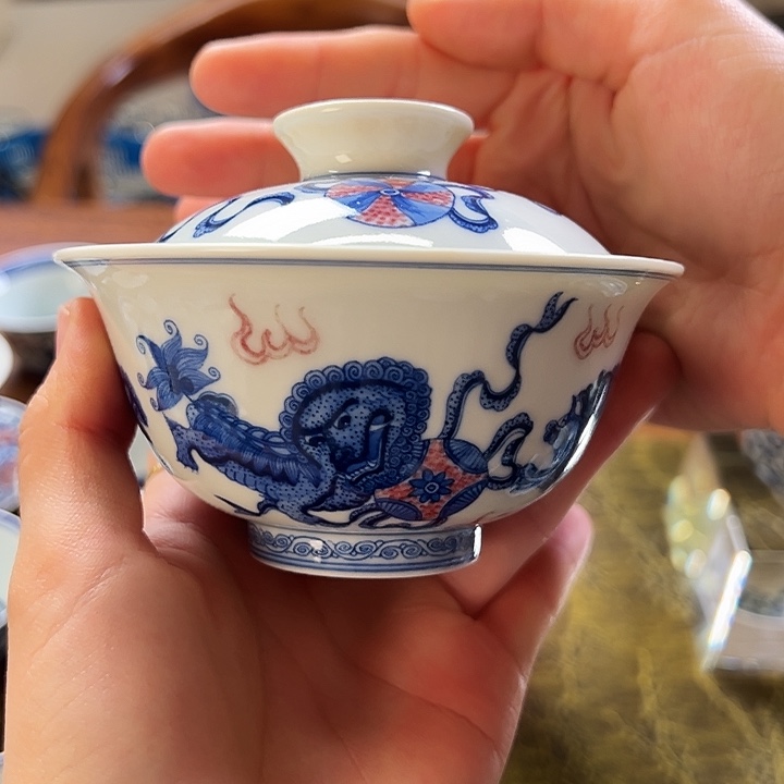 C****微瑕臻玉古坊原矿孔雀石釉里红