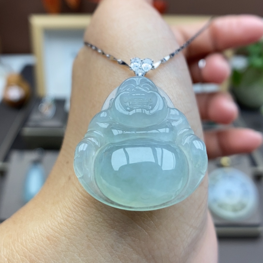 【闪购商品】颈饰18K金镶嵌翡翠77