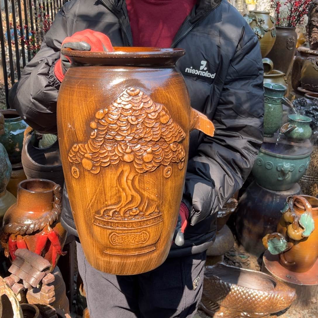 红陶高41口22无孔瑕